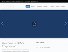 Tablet Screenshot of poms.com